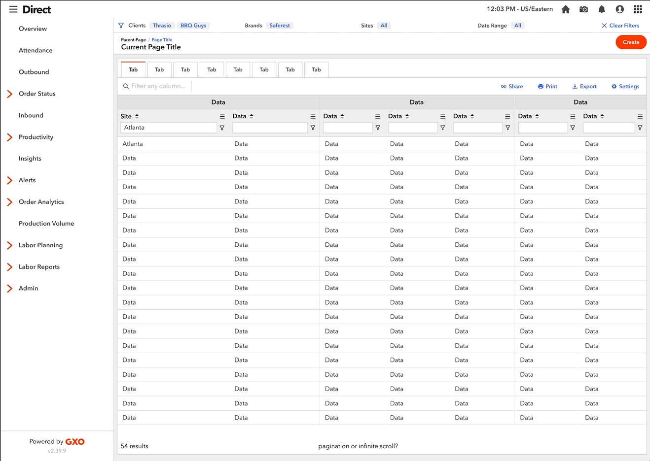 Expanding (equal separation)
